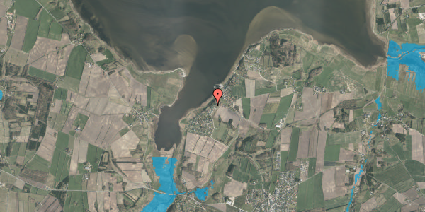 Oversvømmelsesrisiko fra vandløb på Svanevej 18C, 8831 Løgstrup