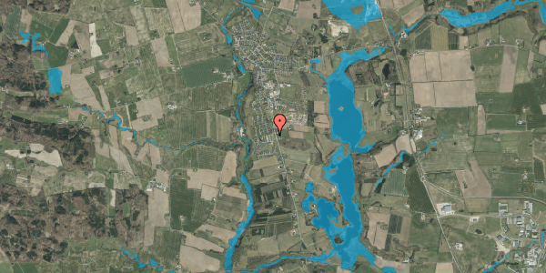 Oversvømmelsesrisiko fra vandløb på Elkærholmparken 3B, 6040 Egtved