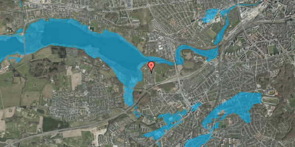 Oversvømmelsesrisiko fra vandløb på Haveforeningen Norringholm 499, 8260 Viby J