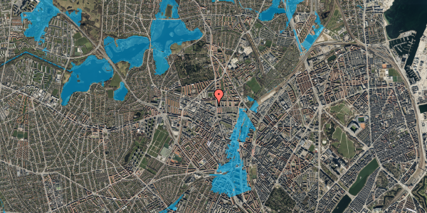 Oversvømmelsesrisiko fra vandløb på Dortheavej 2, 2. 12, 2400 København NV