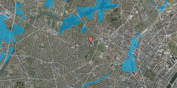 Oversvømmelsesrisiko fra vandløb på Svenskelejren 1, st. 11, 2700 Brønshøj