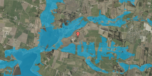 Oversvømmelsesrisiko fra vandløb på Lindholmvej 5, 6980 Tim