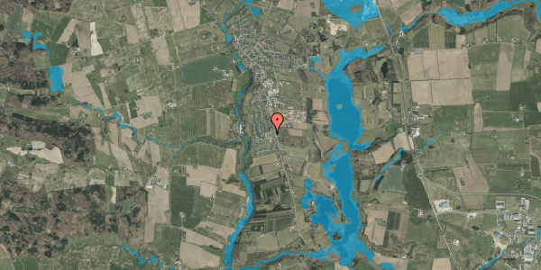 Oversvømmelsesrisiko fra vandløb på Elkærholmparken 5C, 6040 Egtved