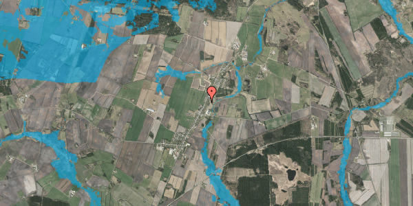 Oversvømmelsesrisiko fra vandløb på Langgade 24, 7540 Haderup