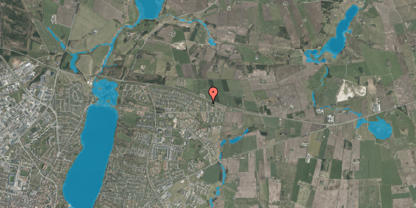 Oversvømmelsesrisiko fra vandløb på Palleshøje 17, 8800 Viborg