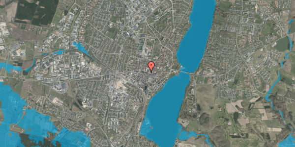 Oversvømmelsesrisiko fra vandløb på Preislers Plads 16, 3. , 8800 Viborg