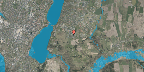 Oversvømmelsesrisiko fra vandløb på Skriversvej 13F, 8800 Viborg
