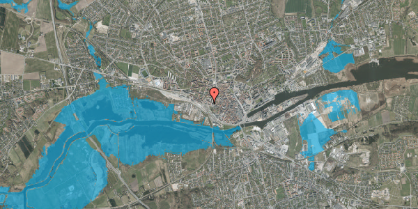 Oversvømmelsesrisiko fra vandløb på Jernbanegade 4, 8900 Randers C