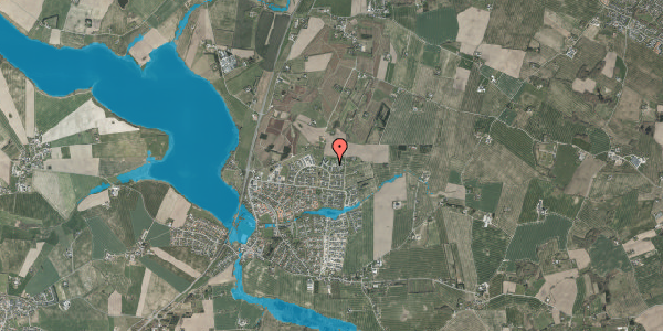 Oversvømmelsesrisiko fra vandløb på Pilevangen 148, 8355 Solbjerg