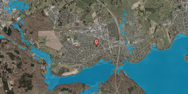 Oversvømmelsesrisiko fra vandløb på Vinkelvej 9, 3520 Farum