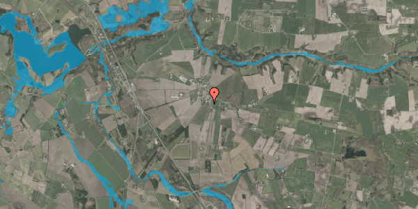 Oversvømmelsesrisiko fra vandløb på Skaunvej 14C, 8800 Viborg