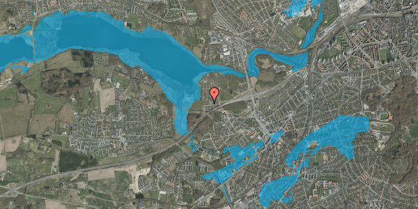 Oversvømmelsesrisiko fra vandløb på Haveforeningen Norringholm 446, 8260 Viby J