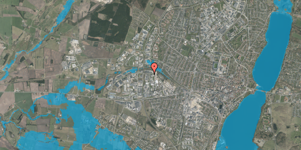 Oversvømmelsesrisiko fra vandløb på Fanøvej 14, 8800 Viborg