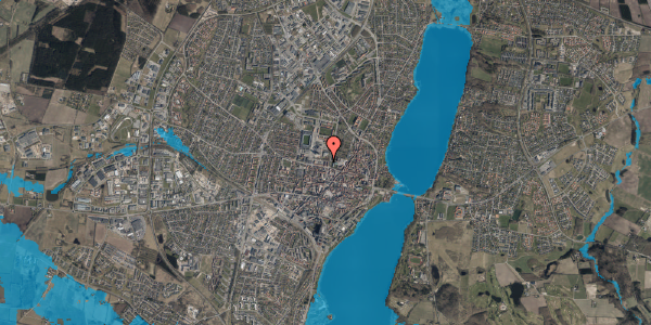Oversvømmelsesrisiko fra vandløb på Fælledvej 3, 1. 35, 8800 Viborg