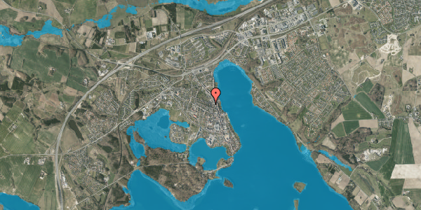 Oversvømmelsesrisiko fra vandløb på Skanderupgade 11, 8660 Skanderborg