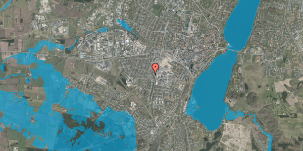 Oversvømmelsesrisiko fra vandløb på Gl. Finderupvej 7F, 8800 Viborg