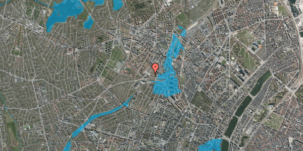 Oversvømmelsesrisiko fra vandløb på Rørsangervej 13, 1. , 2400 København NV
