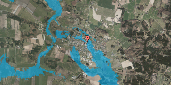 Oversvømmelsesrisiko fra vandløb på Banesvinget 11, 2. , 8963 Auning