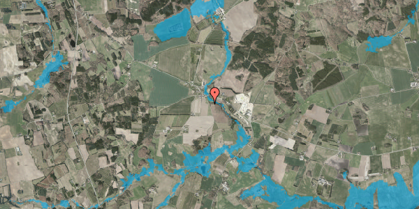 Oversvømmelsesrisiko fra vandløb på Vester Korupvej 58B, 9560 Hadsund