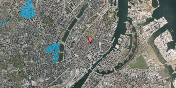 Oversvømmelsesrisiko fra vandløb på Købmagergade 39, 1150 København K