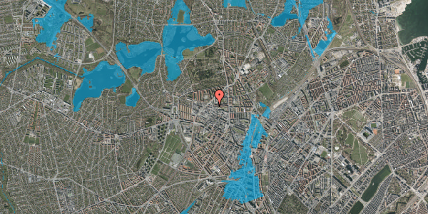 Oversvømmelsesrisiko fra vandløb på Birkedommervej 29, st. th, 2400 København NV
