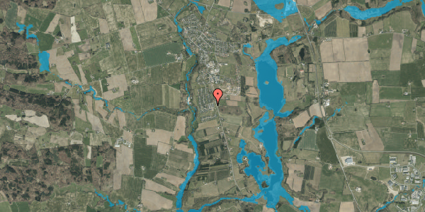 Oversvømmelsesrisiko fra vandløb på Elkærholmparken 7A, 6040 Egtved