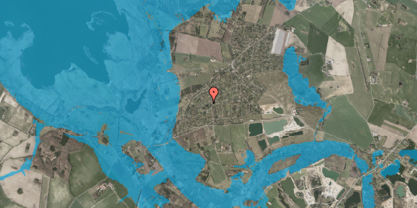 Oversvømmelsesrisiko fra vandløb på Vejlebrogårdsvej 5, 4593 Eskebjerg