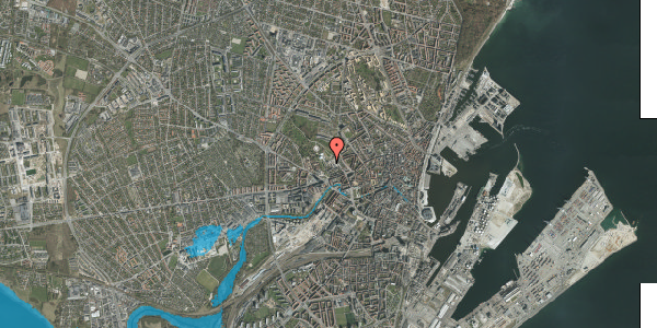 Oversvømmelsesrisiko fra vandløb på Æbeløgade 17, 8000 Aarhus C
