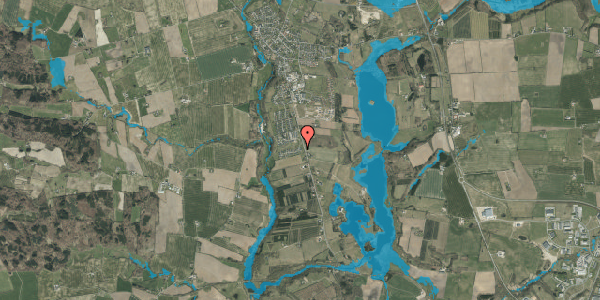Oversvømmelsesrisiko fra vandløb på Elkærholmparken 11, 6040 Egtved