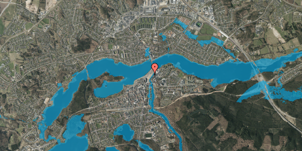Oversvømmelsesrisiko fra vandløb på Søtorvet 9, 8600 Silkeborg
