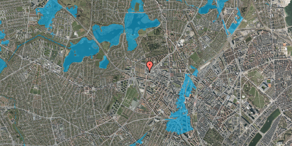 Oversvømmelsesrisiko fra vandløb på Møntmestervej 17, st. , 2400 København NV