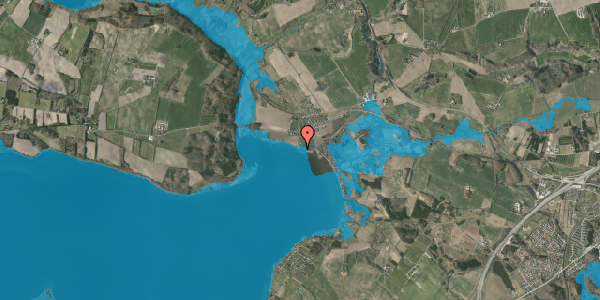 Oversvømmelsesrisiko fra vandløb på Emborgvej 78, 8660 Skanderborg