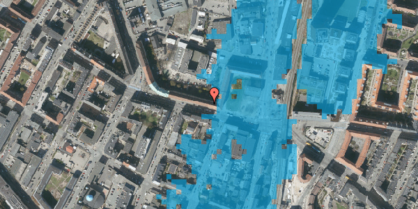 Oversvømmelsesrisiko fra vandløb på Frederikssundsvej 16A, 2400 København NV