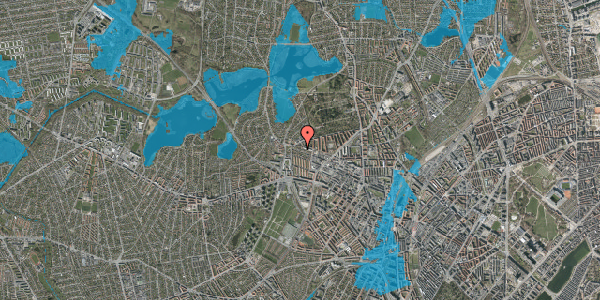 Oversvømmelsesrisiko fra vandløb på Dortheavej 66, 2400 København NV