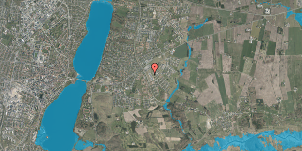 Oversvømmelsesrisiko fra vandløb på Asmild Mark 128, 8800 Viborg