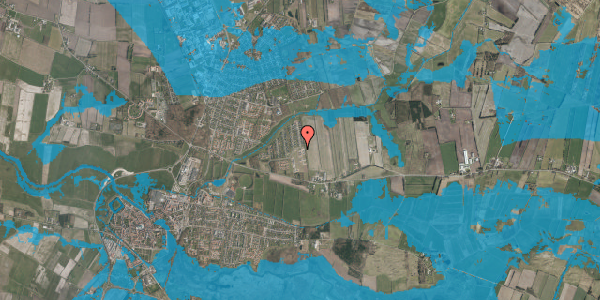 Oversvømmelsesrisiko fra vandløb på Tønnesens Vej 7, 6760 Ribe