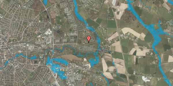 Oversvømmelsesrisiko fra vandløb på Grønløkke Havekoloni 61, 5240 Odense NØ