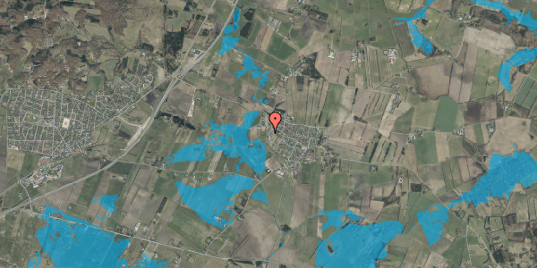 Oversvømmelsesrisiko fra vandløb på Kidholm 14, 9310 Vodskov