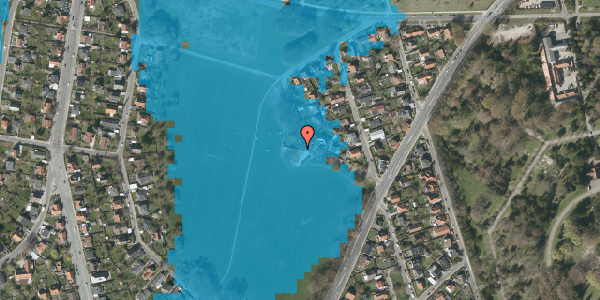 Oversvømmelsesrisiko fra vandløb på Folevadsvej 3, 2400 København NV