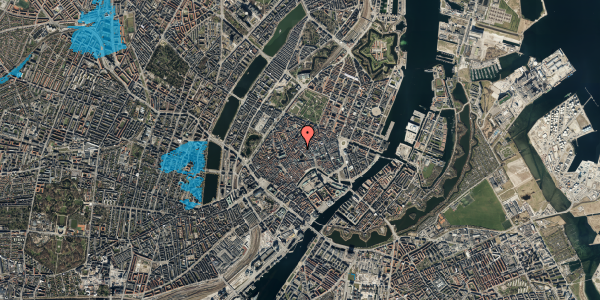 Oversvømmelsesrisiko fra vandløb på Niels Hemmingsens Gade 28, 1153 København K