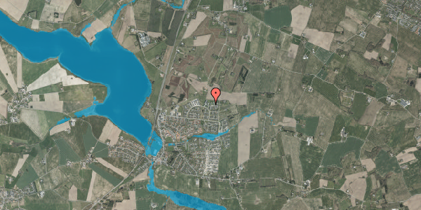 Oversvømmelsesrisiko fra vandløb på Pilevangen 142, 8355 Solbjerg
