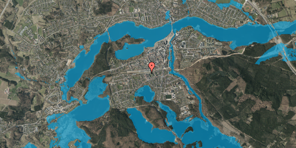 Oversvømmelsesrisiko fra vandløb på Jernbanevej 41A, 8600 Silkeborg