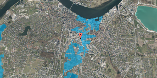 Oversvømmelsesrisiko fra vandløb på Hjulmagervej 25, 9000 Aalborg