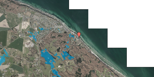 Oversvømmelsesrisiko fra vandløb på Nordre Strandvej 119G, 2. , 3150 Hellebæk