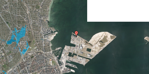 Oversvømmelsesrisiko fra vandløb på Østersøvej 111, st. , 2150 Nordhavn