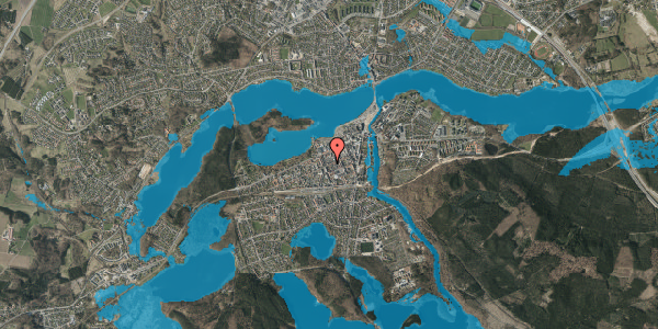 Oversvømmelsesrisiko fra vandløb på Nygade 30B, 8600 Silkeborg