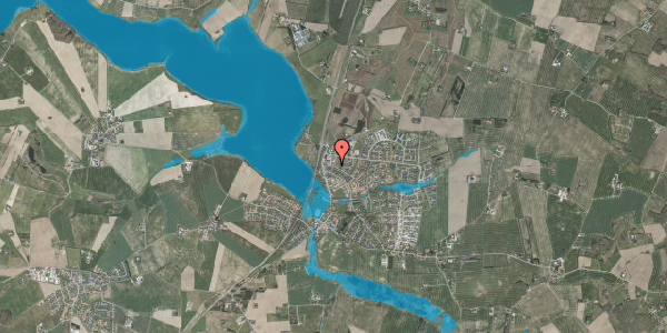 Oversvømmelsesrisiko fra vandløb på Elleskovvej 950, 8355 Solbjerg