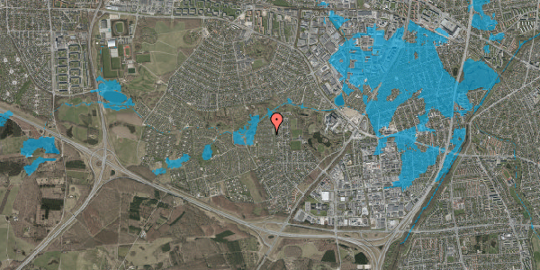 Oversvømmelsesrisiko fra vandløb på Vængedalen 605, 2600 Glostrup