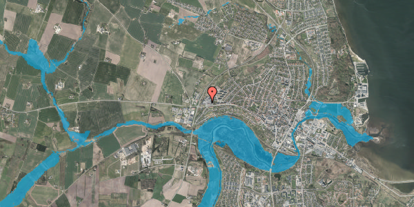 Oversvømmelsesrisiko fra vandløb på Holstebrovej 68, 7800 Skive