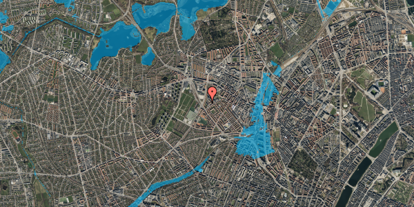 Oversvømmelsesrisiko fra vandløb på Stærevej 66, st. 7, 2400 København NV